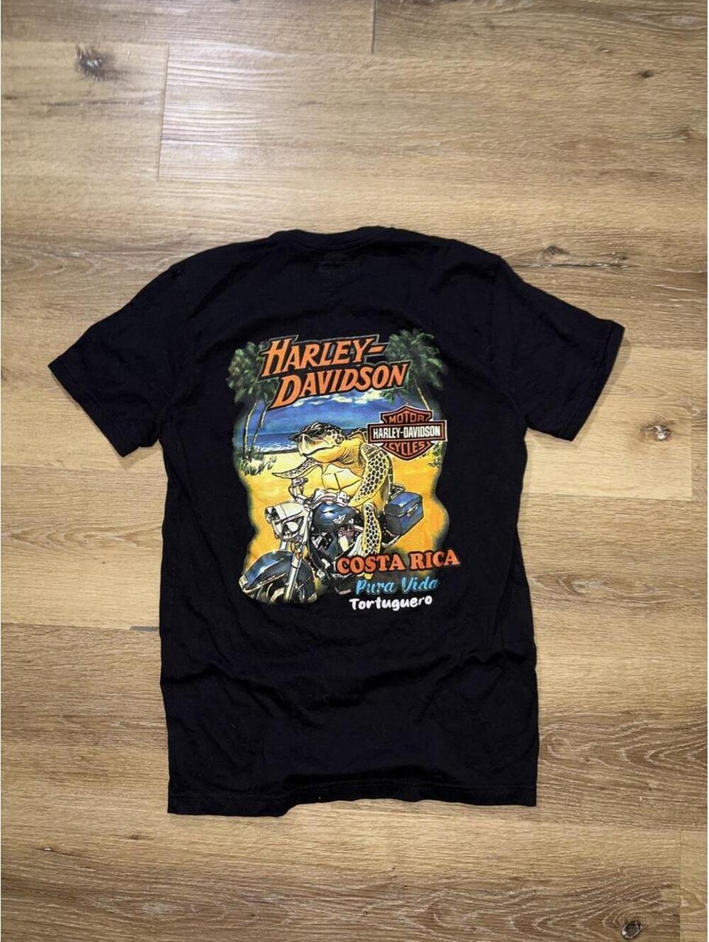 Harley-Davidson Costa Rica Turtle Motorcycle Tee Black Men’s Medium